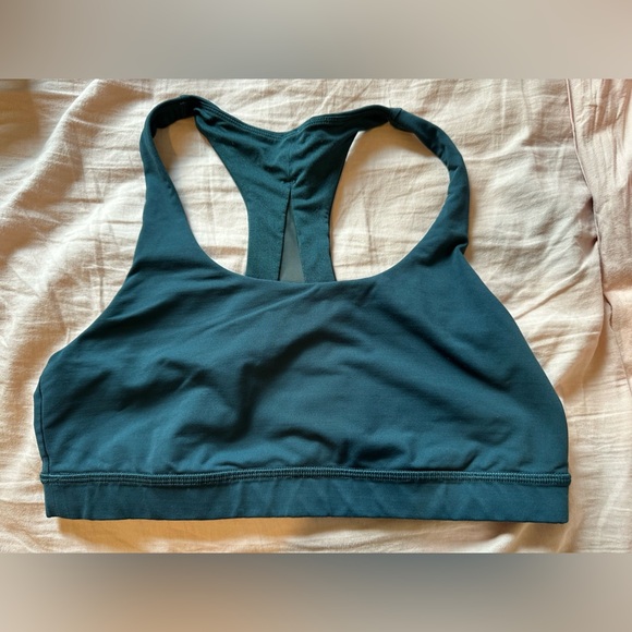 Lululemon Blue Sports Bra with Racerback Design - Picture 1 of 5